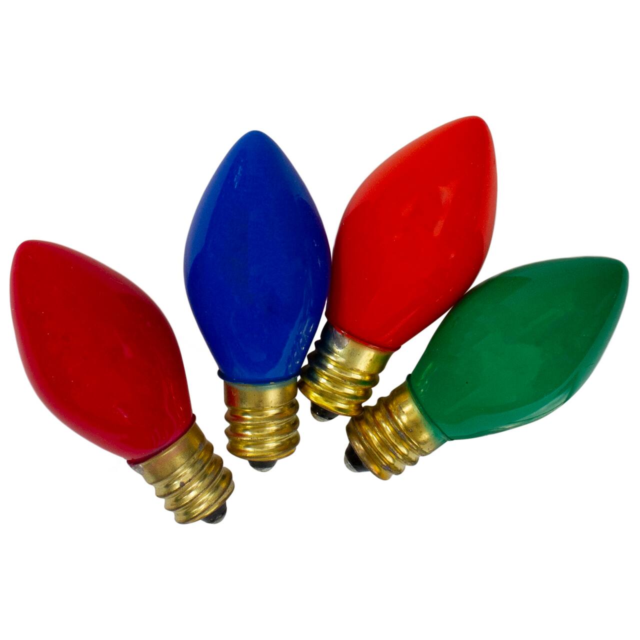 4ct. Multicolor Opaque C7 Christmas Replacement Bulbs